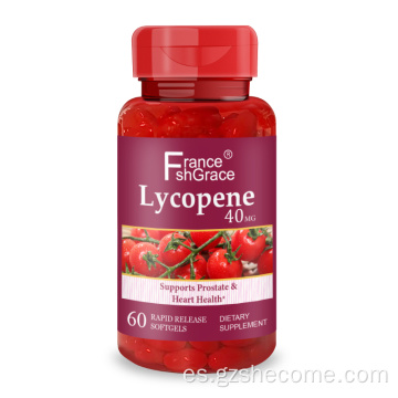 Extractos de plantas de licopeno premium 40 mg de suplemento dietético